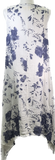 Cotton Blue and White Floral Tank Dress