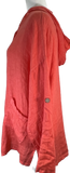 Poppy Linen, Long Sleeve Hooded Button Jacket