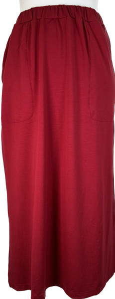 Cranberry Mid-length Basic Skirt