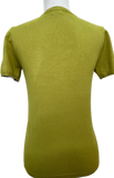 Short Sleeve Knit Sweater Tee - Lime